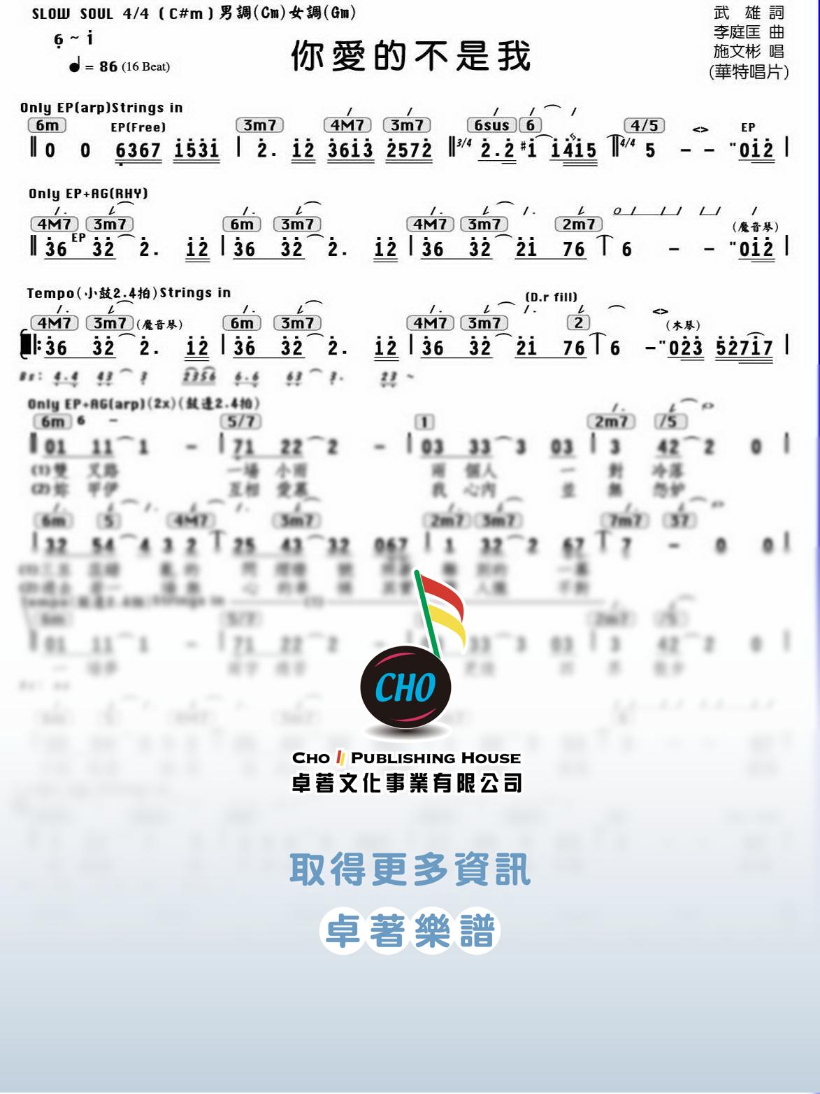 你愛的不是我